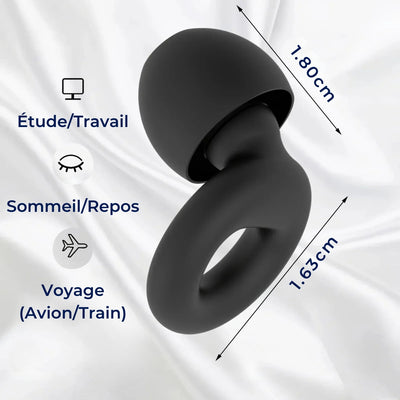 QuietGuard Bouchons d'Oreilles Anti-Bruit Confortables | Pour le Sommeil - les Voyages - les Concerts - la Natation - le Travail