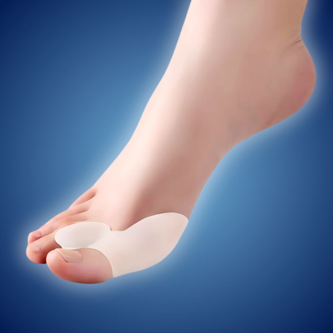 BunionGuard pour Hallux Valgus | Protection en silicone avec écarteur d’orteils – Soulagement de la douleur et alignement correctif