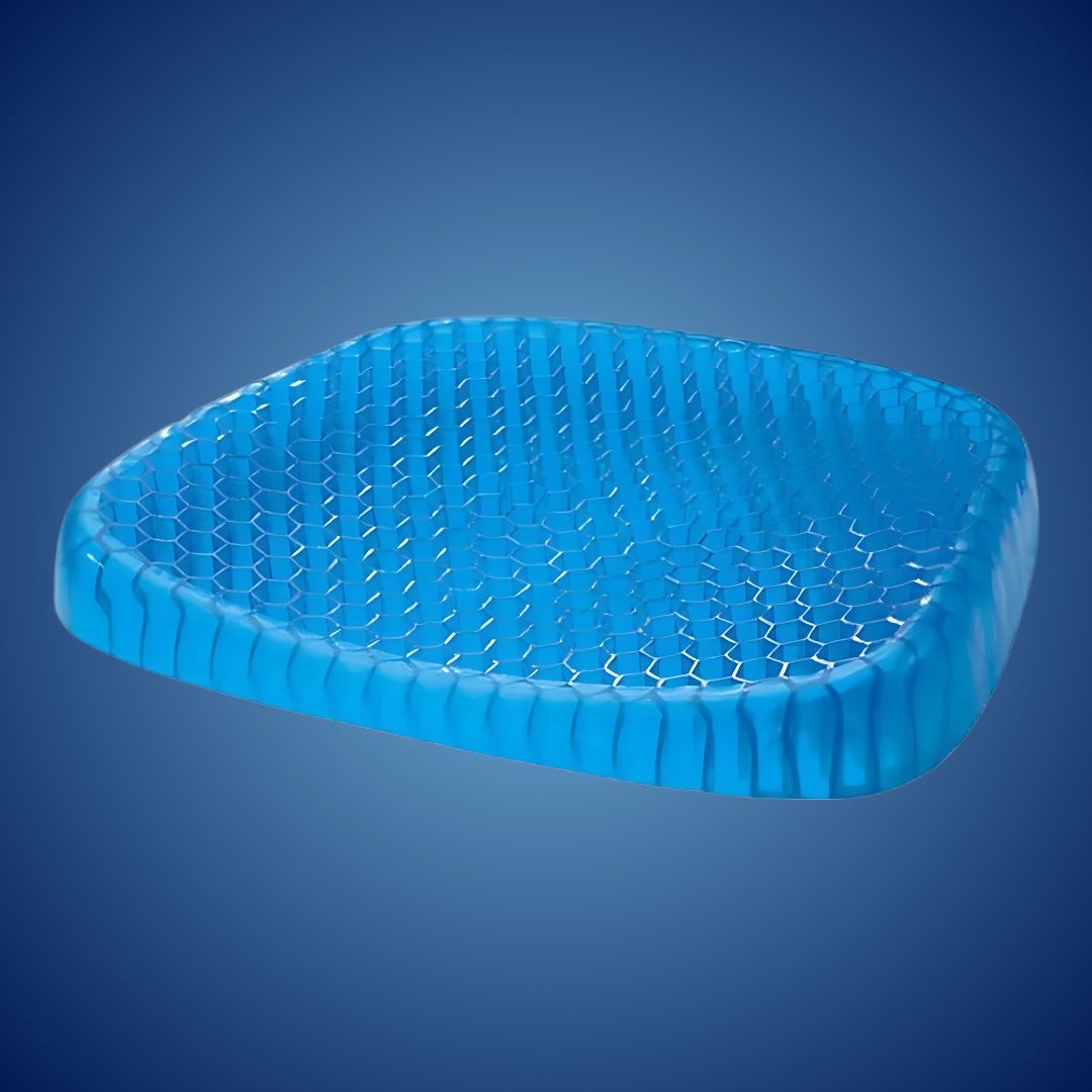 ConfortGel Coussin Orthopédique en Gel | Soulagement de la Pression - Douleur au Coccyx - Soutien Lombaire - Pour Bureau - Voiture - Fauteuil Roulant