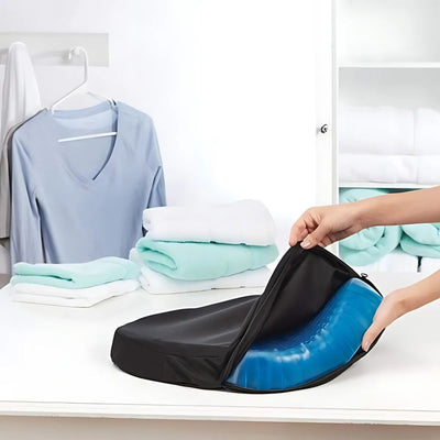 ConfortGel Coussin Orthopédique en Gel | Soulagement de la Pression - Douleur au Coccyx - Soutien Lombaire - Pour Bureau - Voiture - Fauteuil Roulant